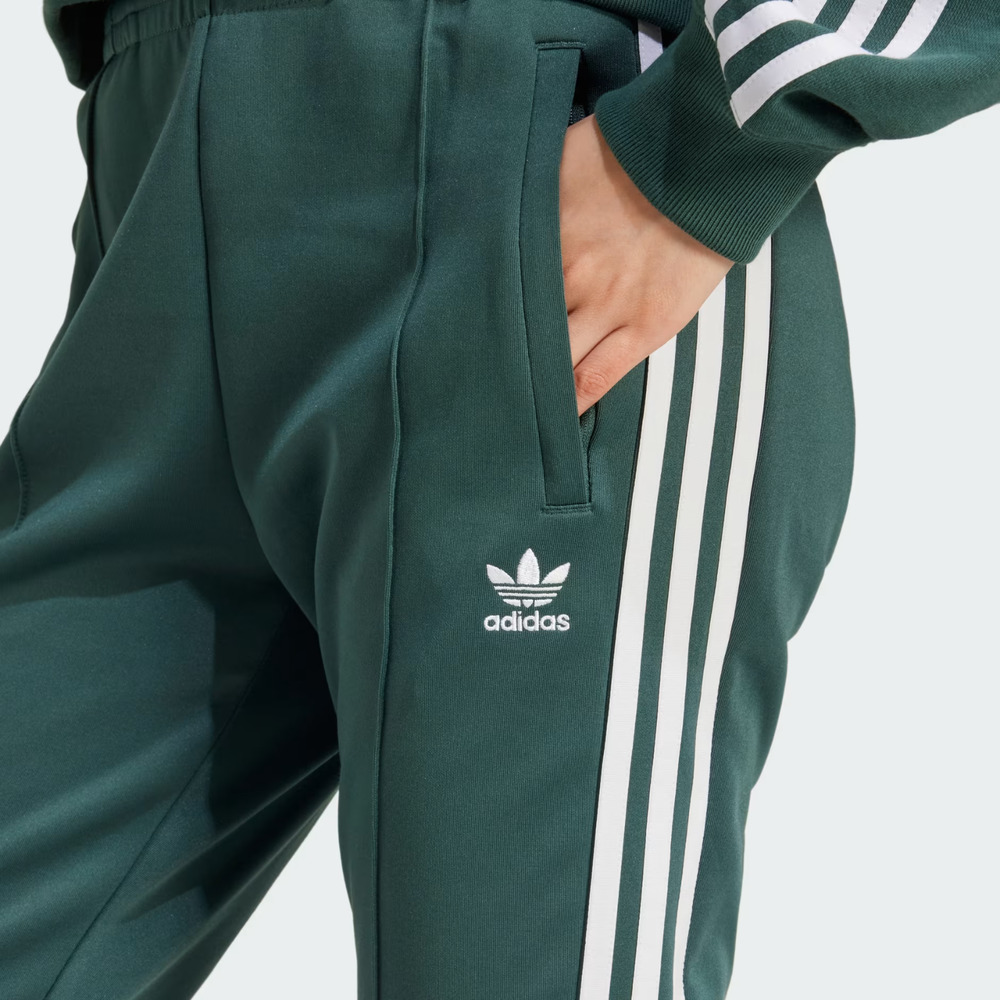 Adidas Women's Small Superstar Track Pants SST Classics - Mineral Green - Small - Picture 3 of 8